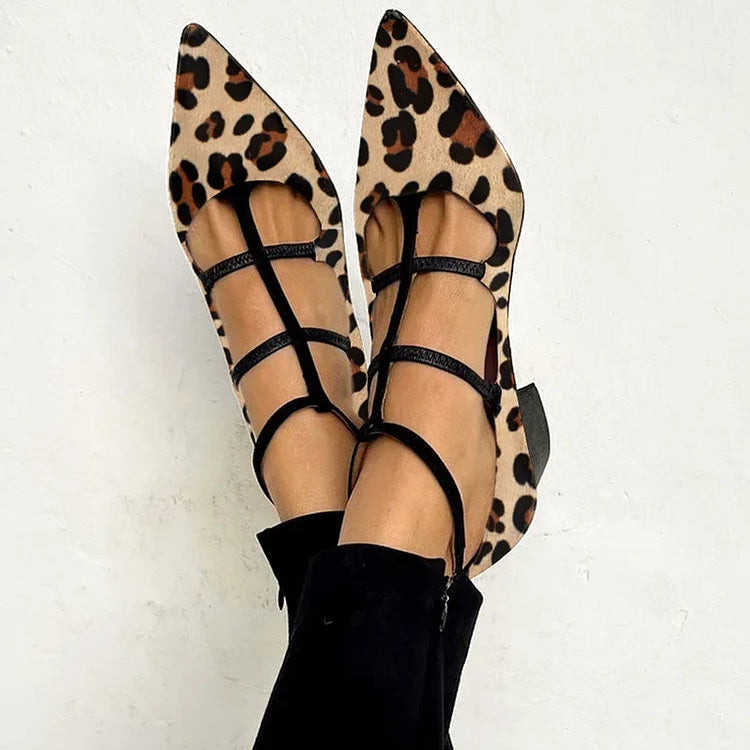 Bridget – Décolleté con Cinturino Leopardato