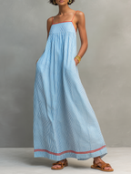 Vestito Maxi a Righe
