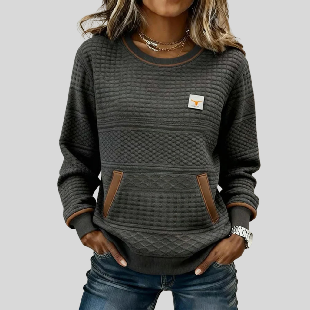 Noelle™ | Felpa girocollo colorblock