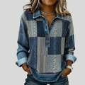 Meridell™ | Felpa colorblock con stampa