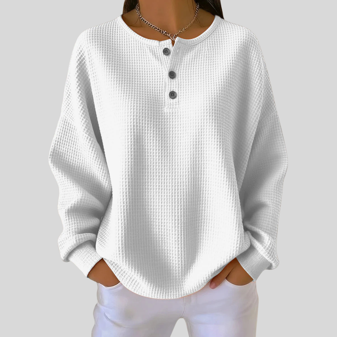 Nessa™ | Felpa Henley casual