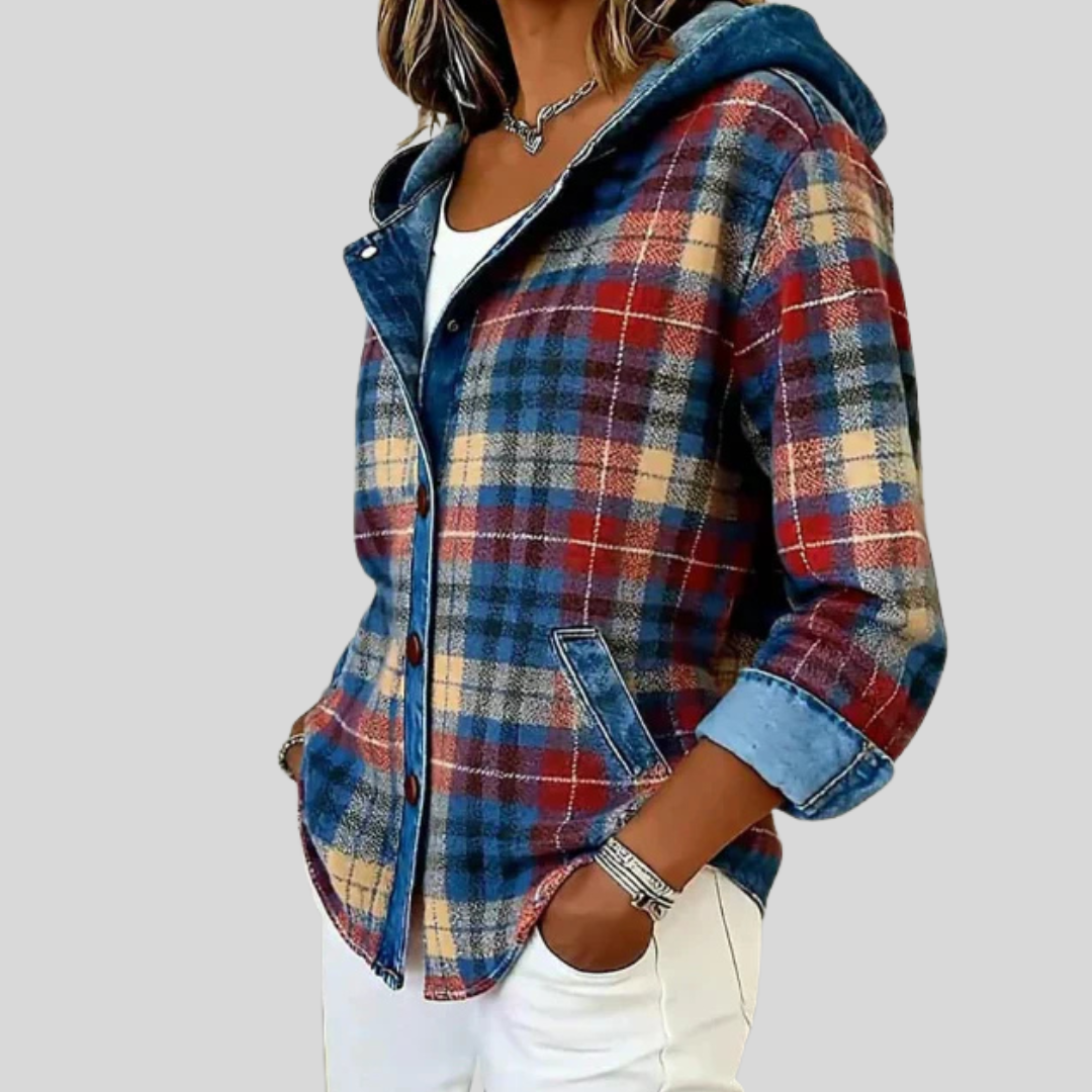 Hildred™ | Shacket scozzese con cappuccio