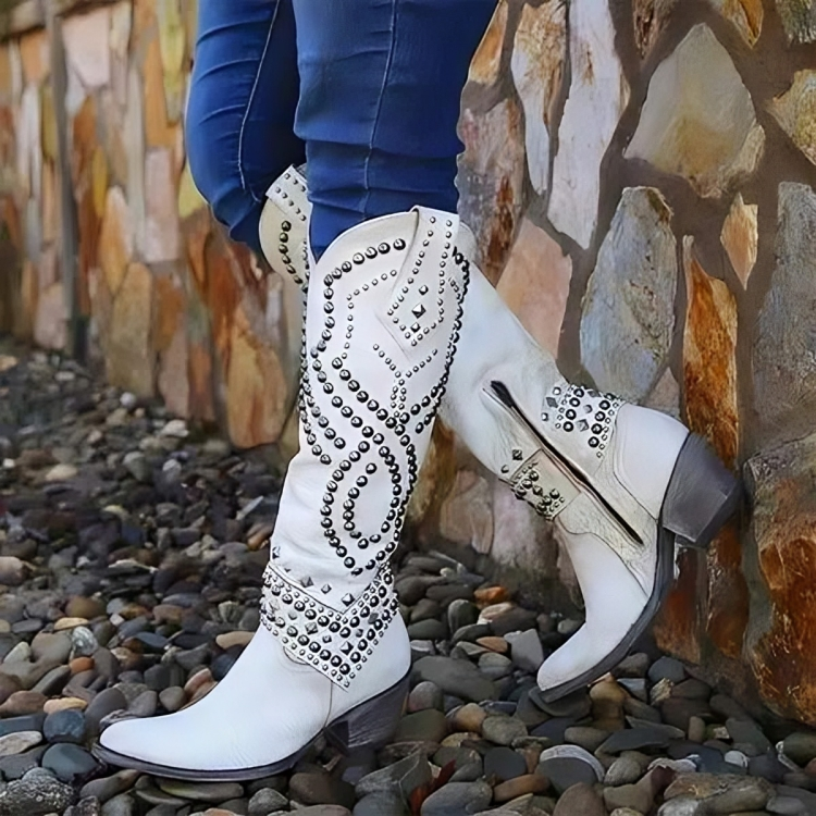 Rufa | Stivali Western al Ginocchio con Borchie