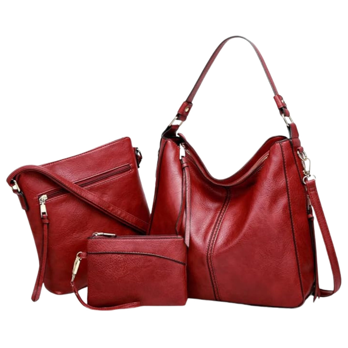 Graziella | Trio di Borse Hobo in Ecopelle
