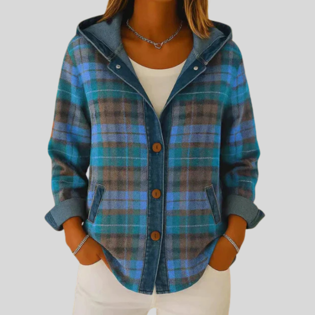 Hildred™ | Shacket scozzese con cappuccio
