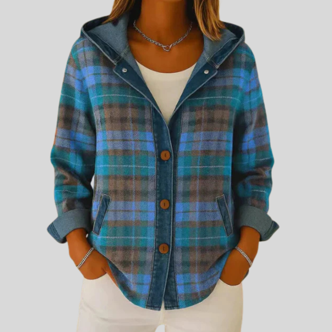Hildred™ | Shacket scozzese con cappuccio