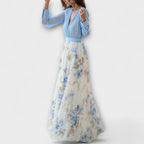 Vestito Maxi Floreale in Chiffon