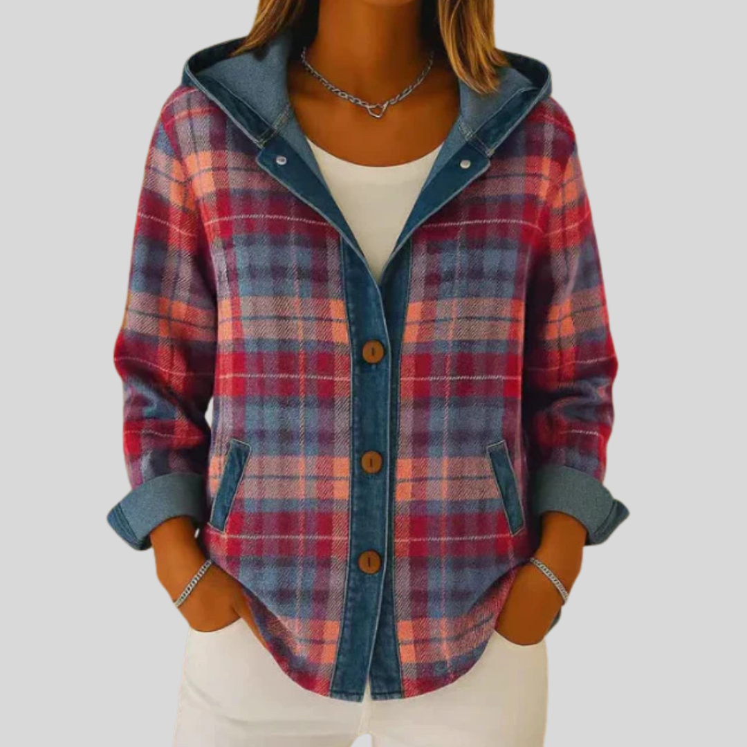 Hildred™ | Shacket scozzese con cappuccio