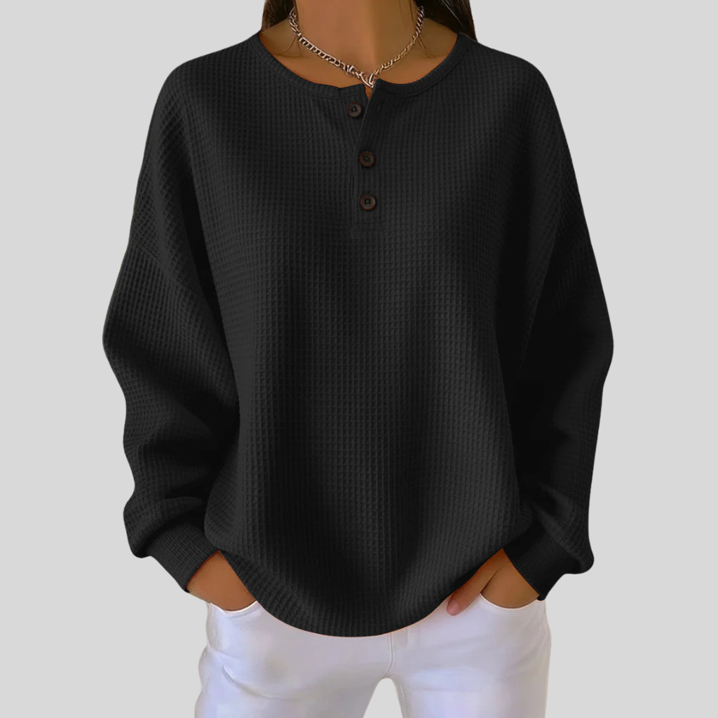 Nessa™ | Felpa Henley casual
