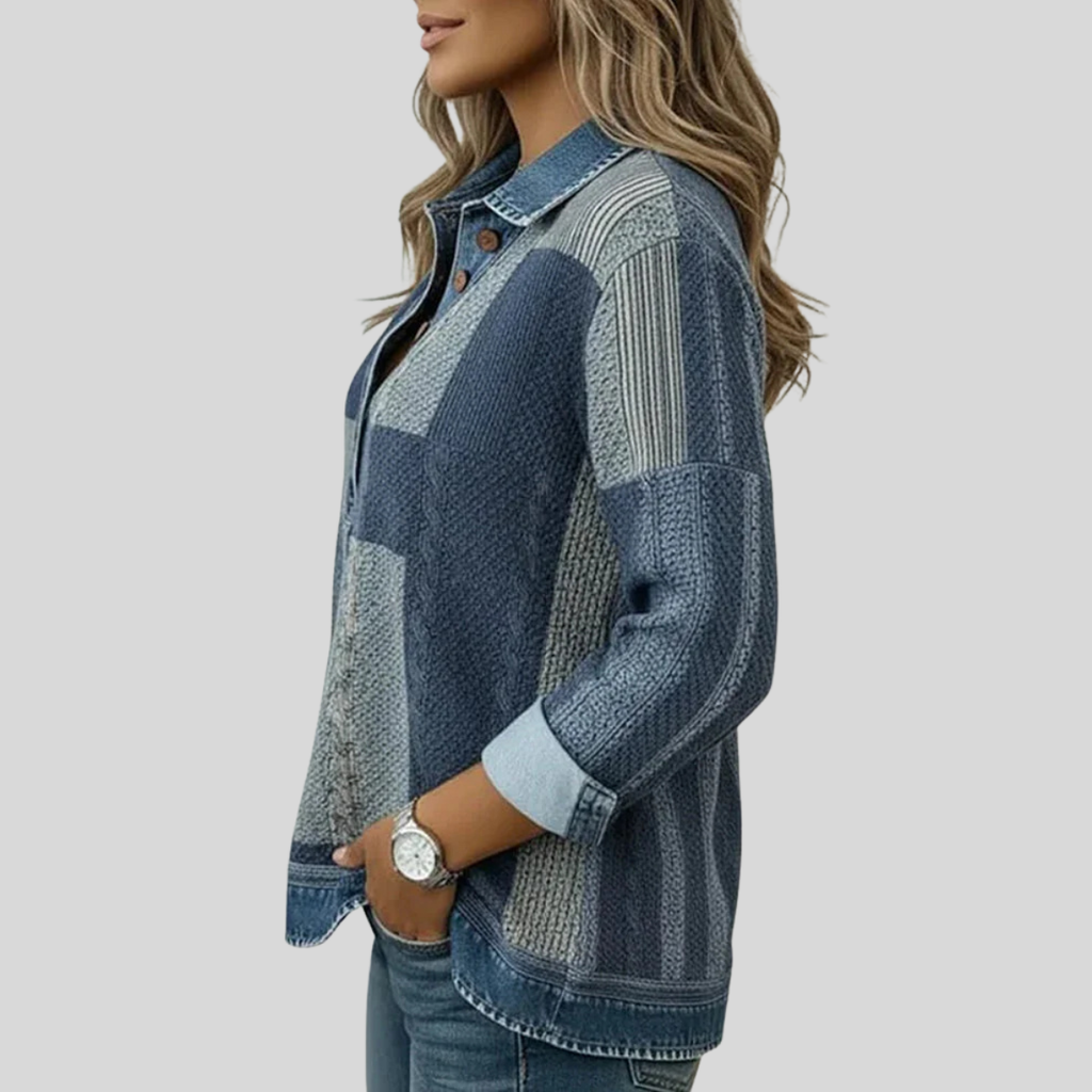 Meridell™ | Felpa colorblock con stampa