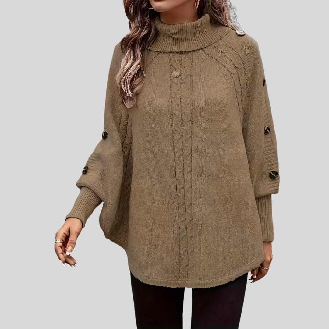 Norelle™ | Maglione a collo alto lavorato a trecce