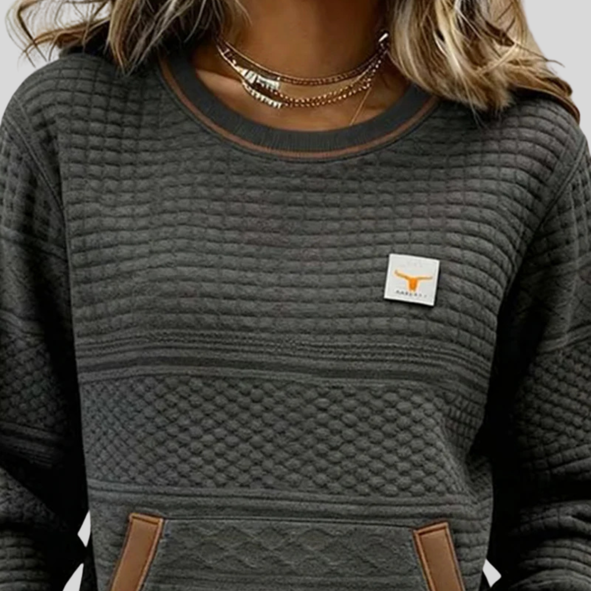Noelle™ | Felpa girocollo colorblock