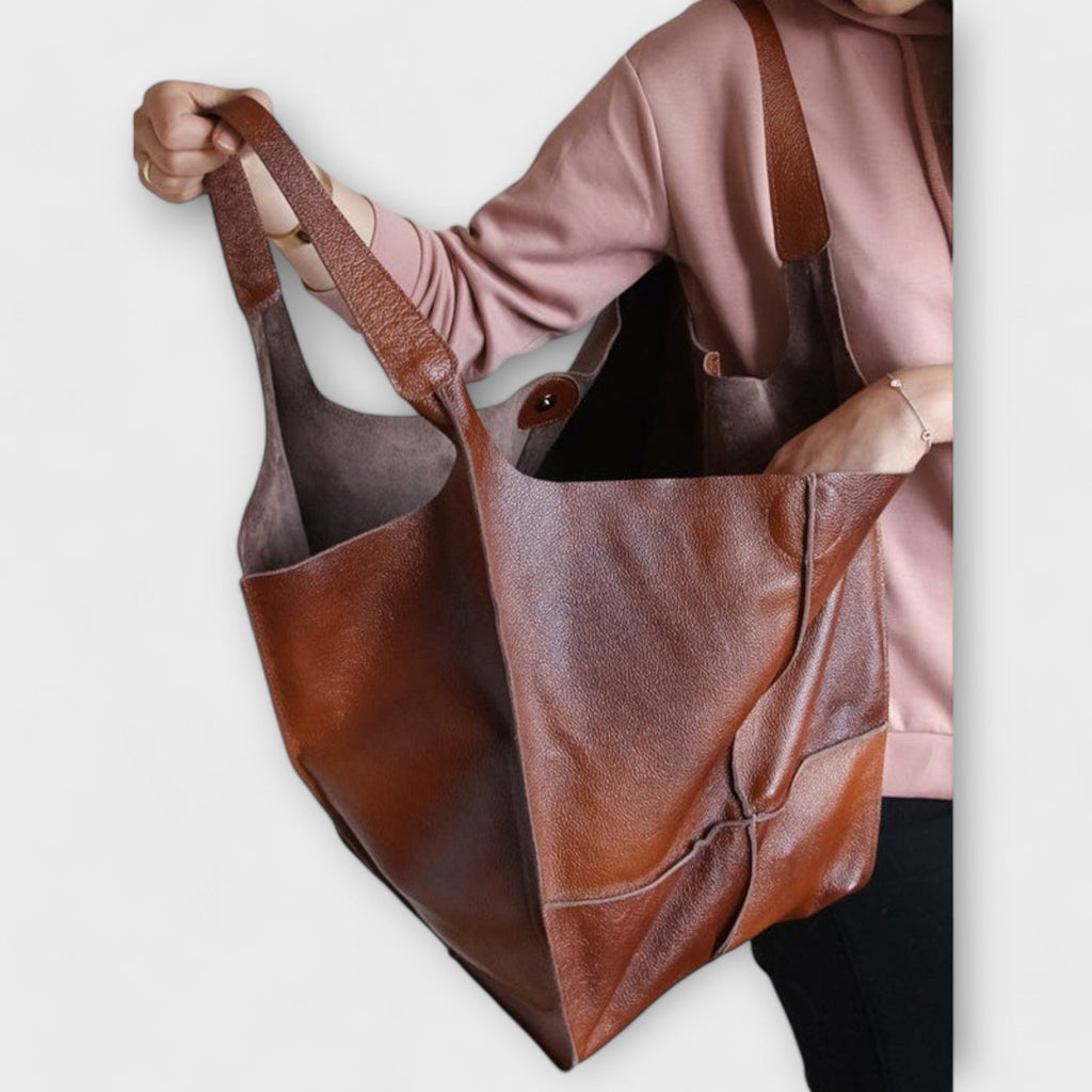 Urania | Borsa shopper oversize in pelle