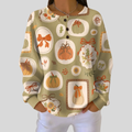Tawnie™ | Felpa con fiocchi e zucche