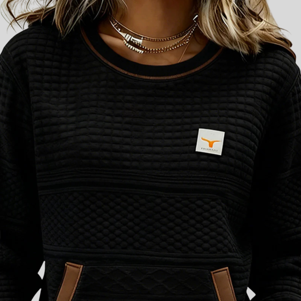 Noelle™ | Felpa girocollo colorblock