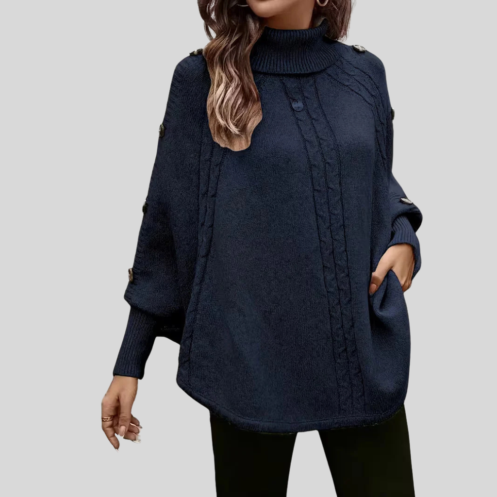 Norelle™ | Maglione a collo alto lavorato a trecce