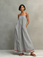 Vestito Maxi a Righe