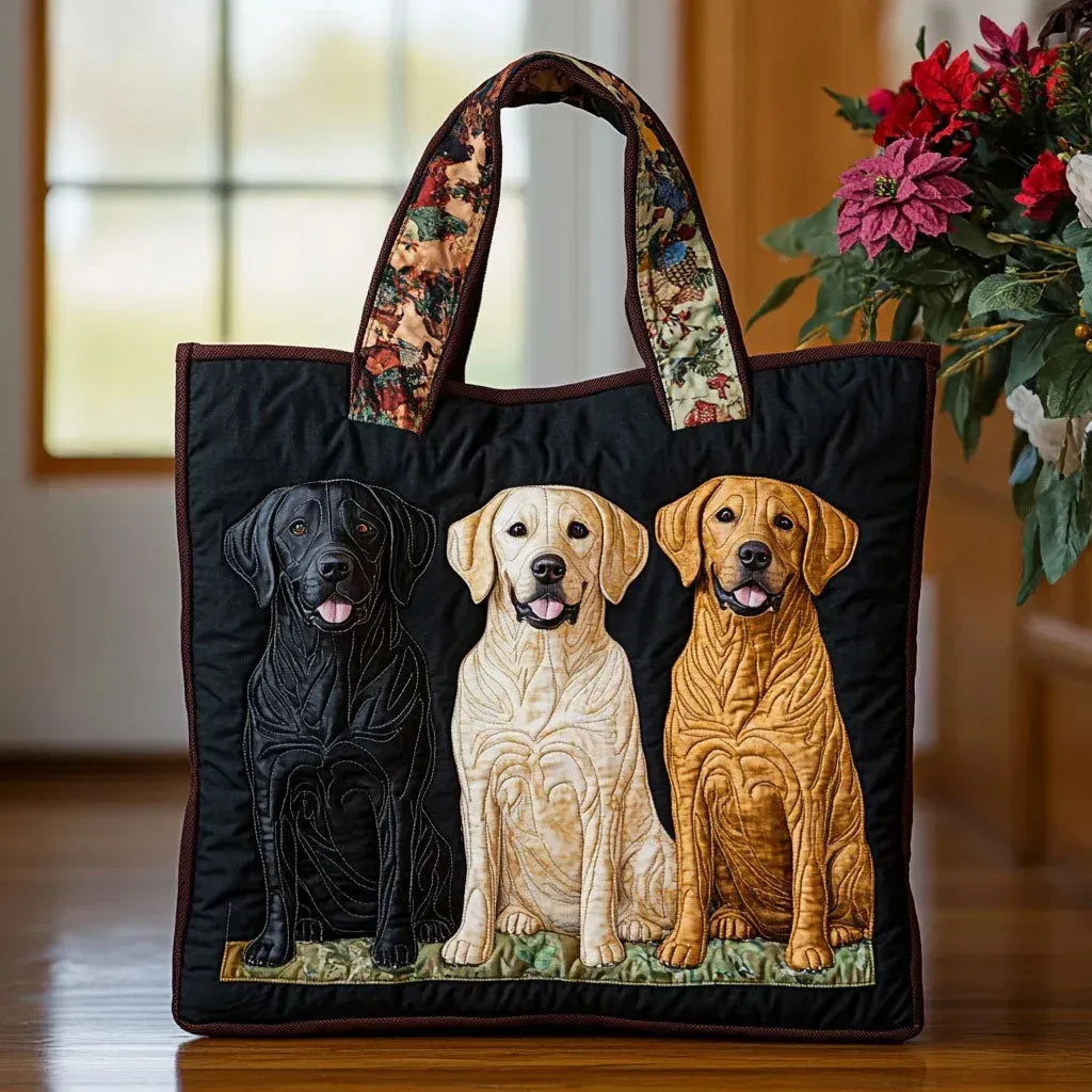 Borsa shopper artigianale - Tre labrador