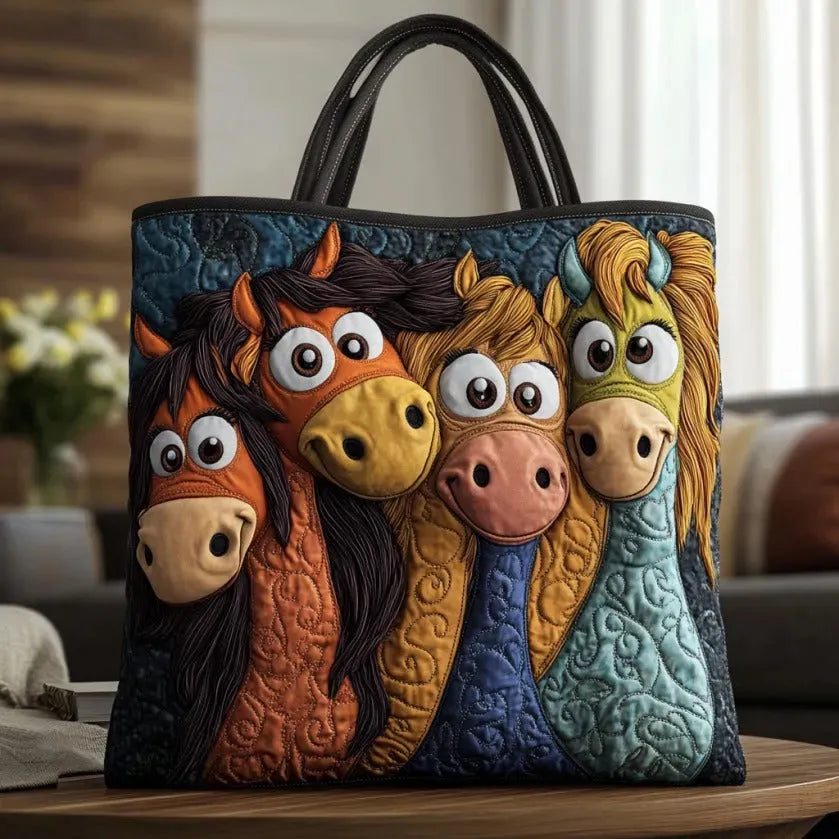 Borsa artigianale - Pony giocosi