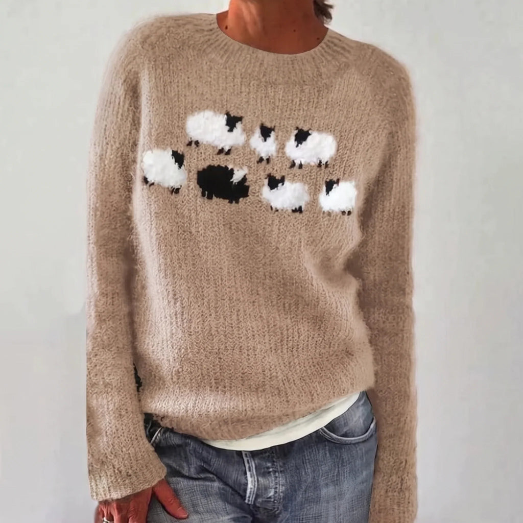 Bianka | Maglione comodo con pecorella