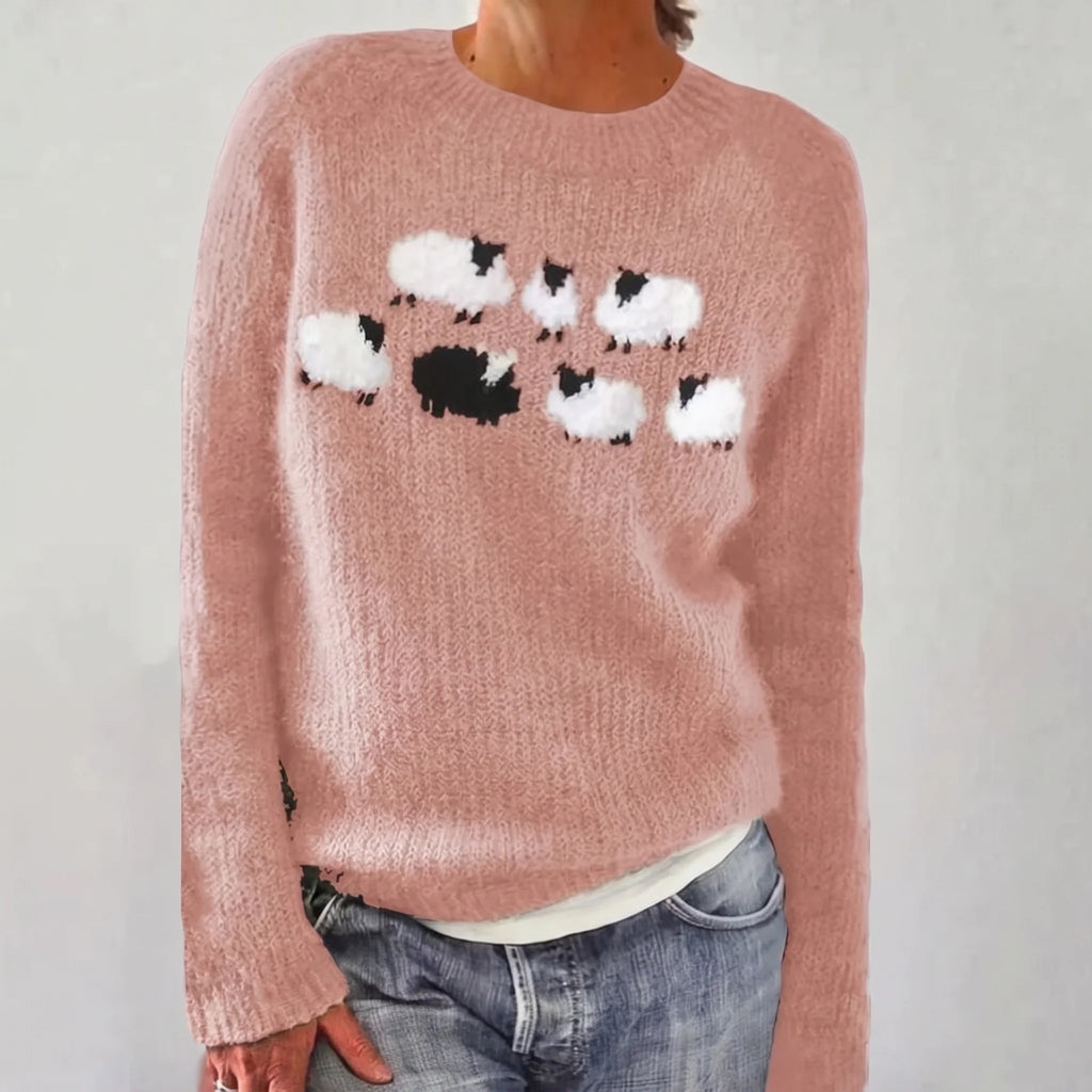 Bianka | Maglione comodo con pecorella