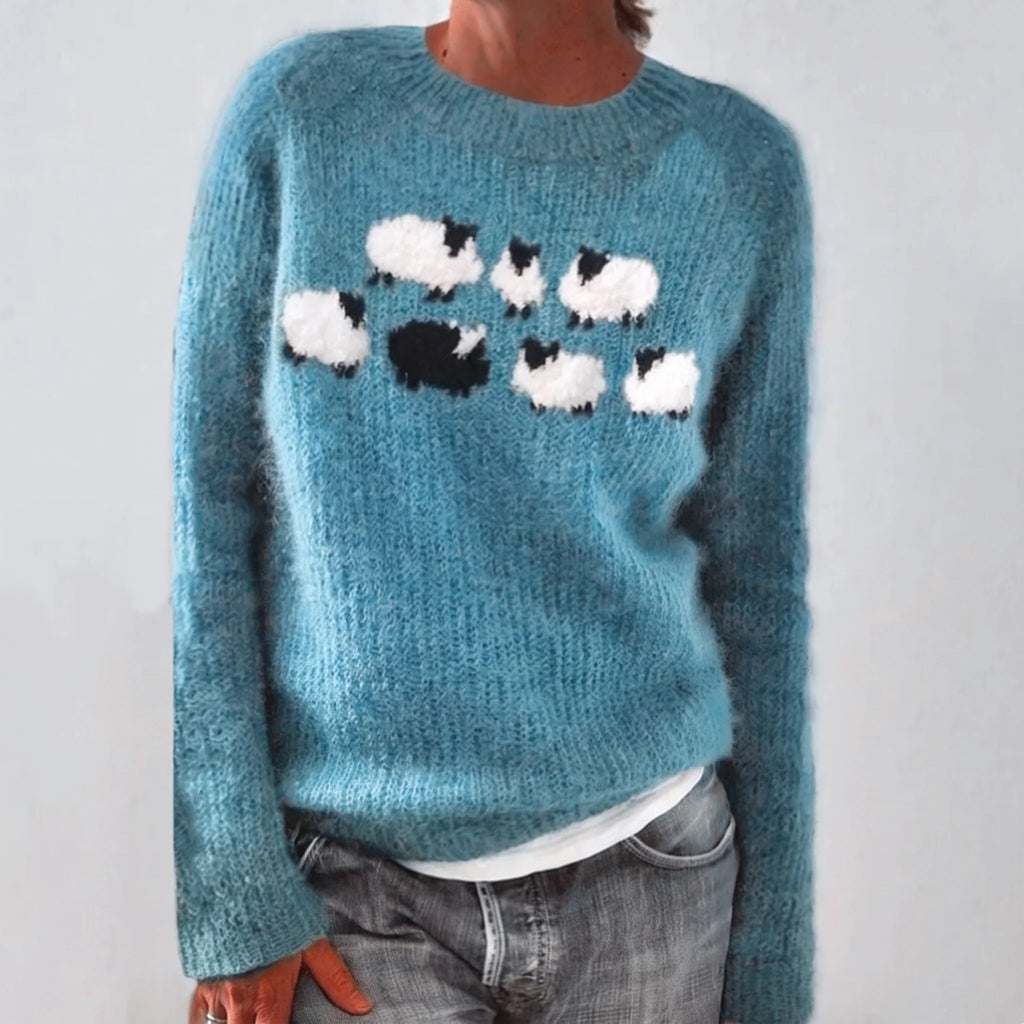 Bianka | Maglione comodo con pecorella