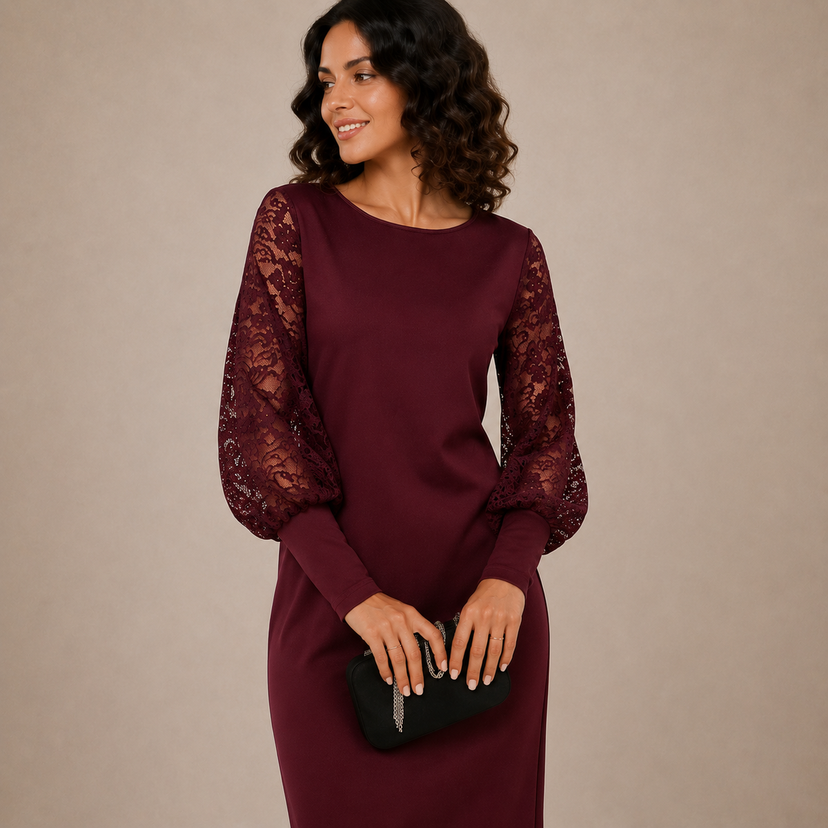 Vestito Midi Rilassato Elegante
