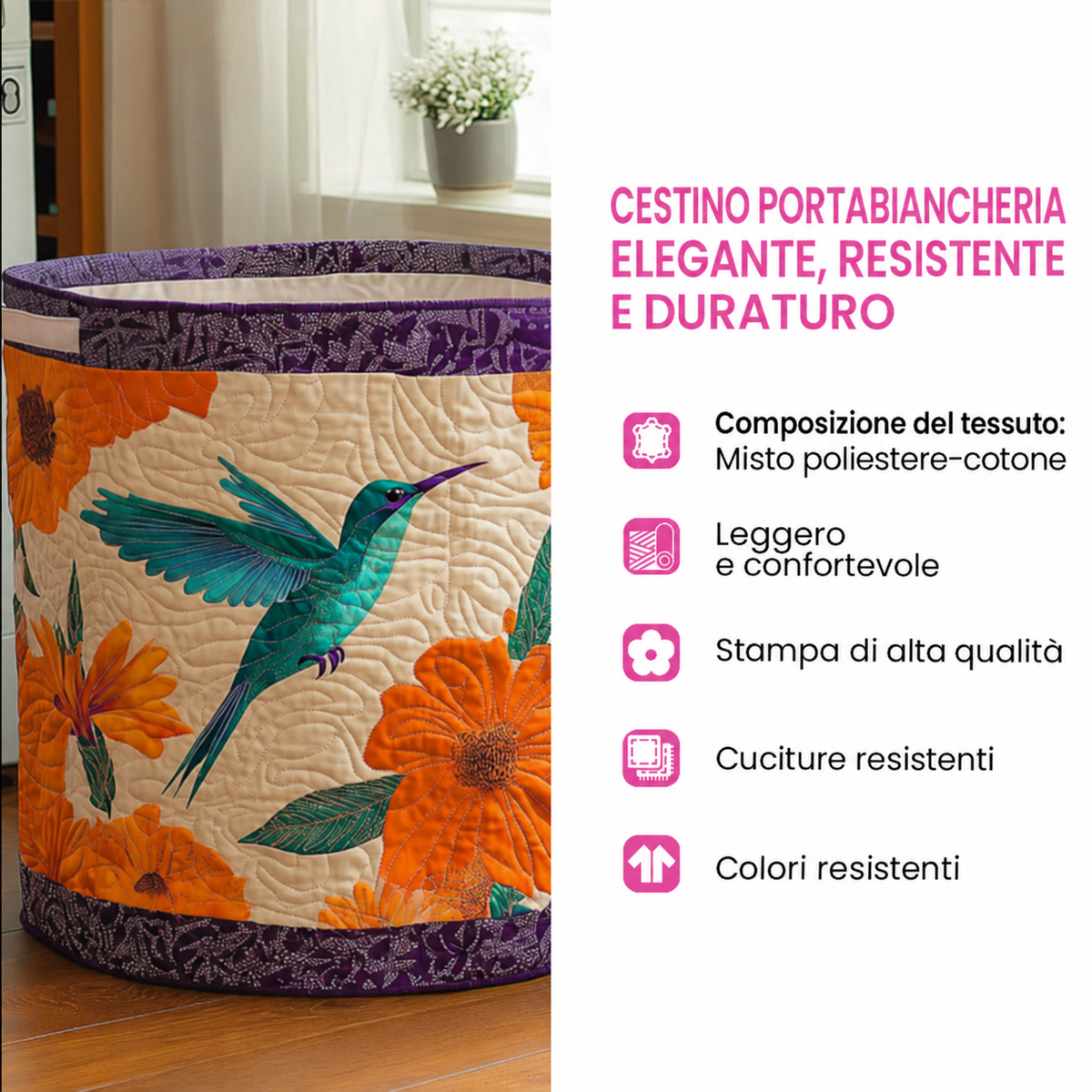 NAOMI | CESTA PORTABIANCHERIA FORESTA
