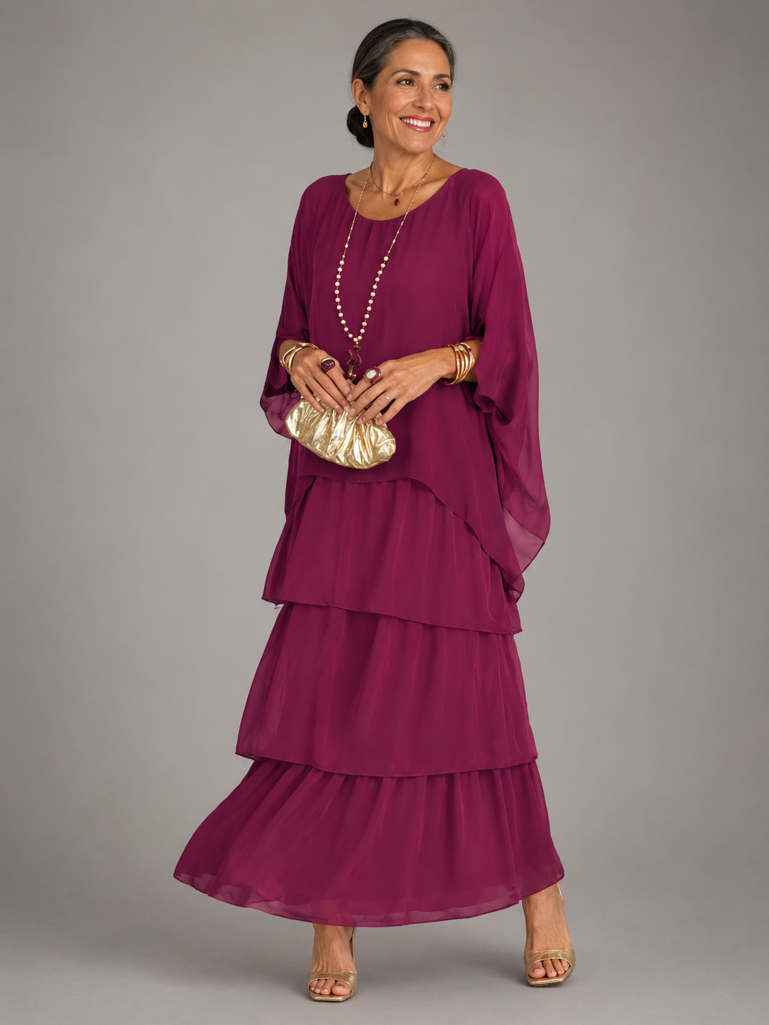 Vestito Maxi Floreale Elegante