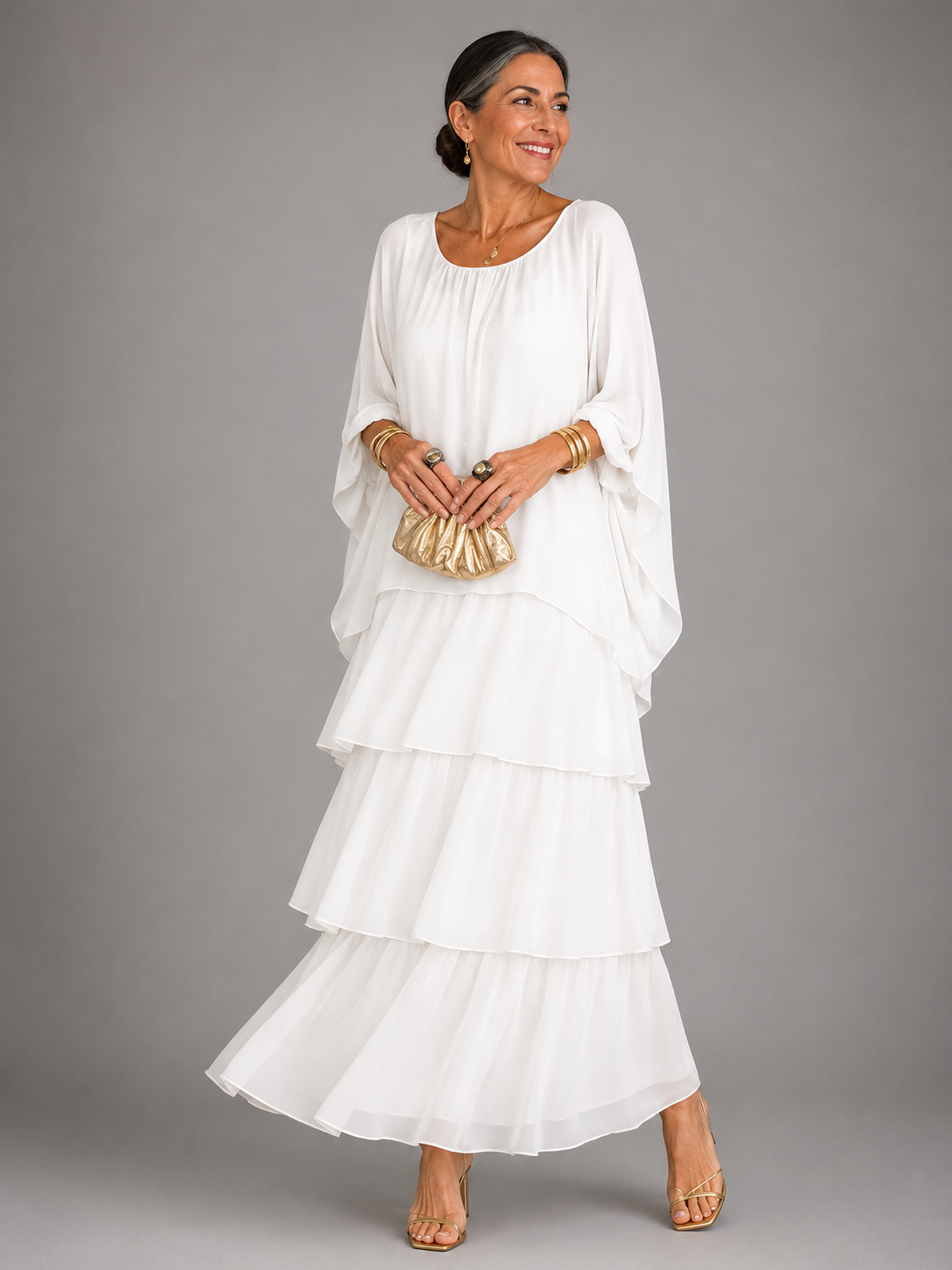 Vestito Maxi Floreale Elegante