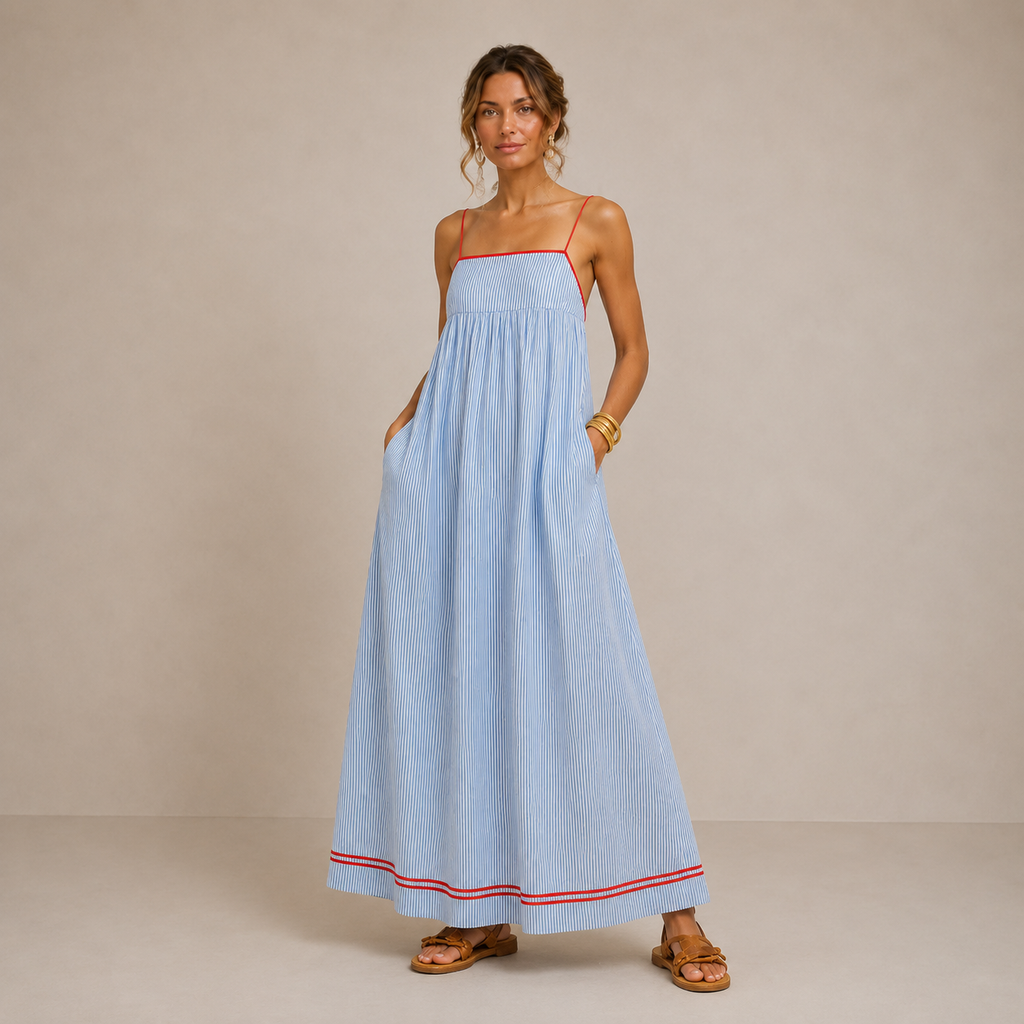 Vestito Maxi a Righe
