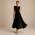 Vestito Midi Plissettato