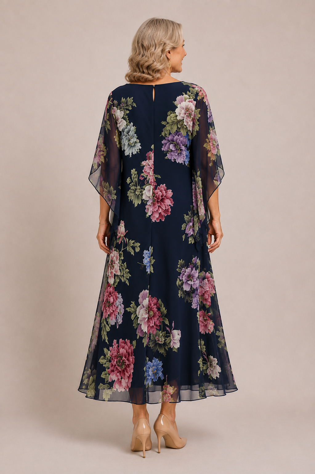 Elowen™ | Abito Maxi Midnight Bloom