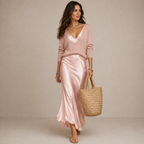 Vestito Midi in Raso