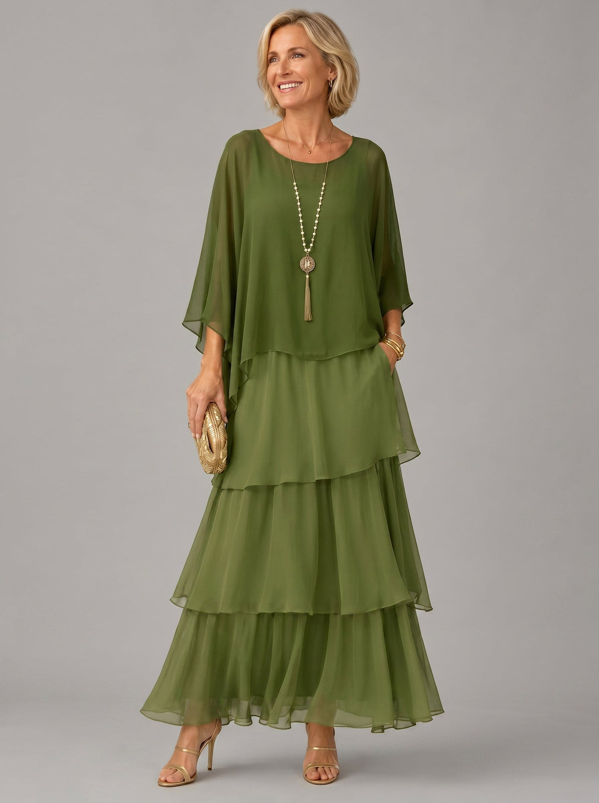 Vestito Maxi Floreale Elegante