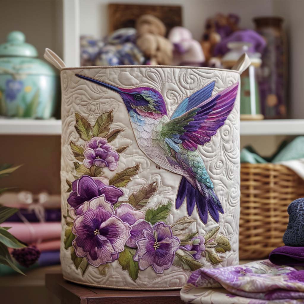 EVIE | CESTA PORTABIANCHERIA COLIBRÌ IN FIORE