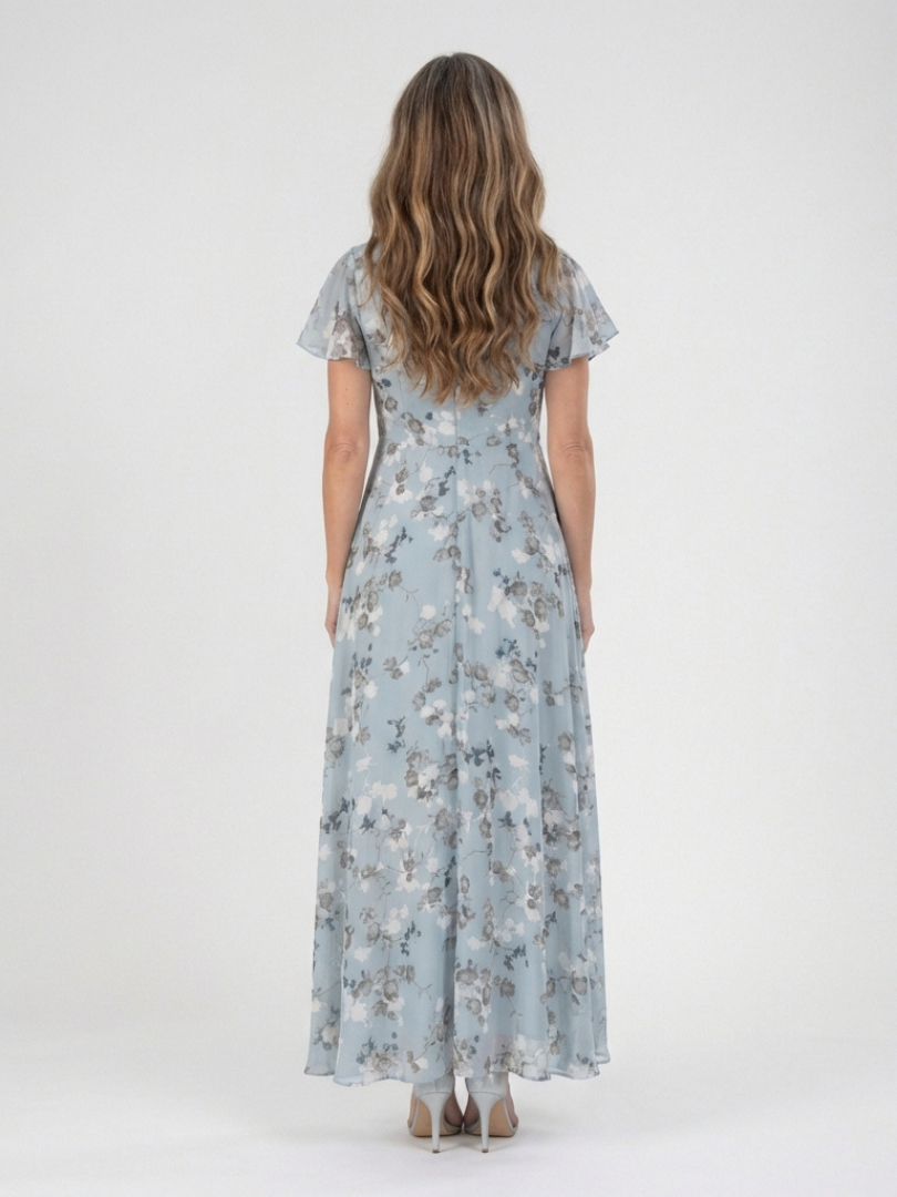Ismeria | Abito Maxi Floreale in Chiffon