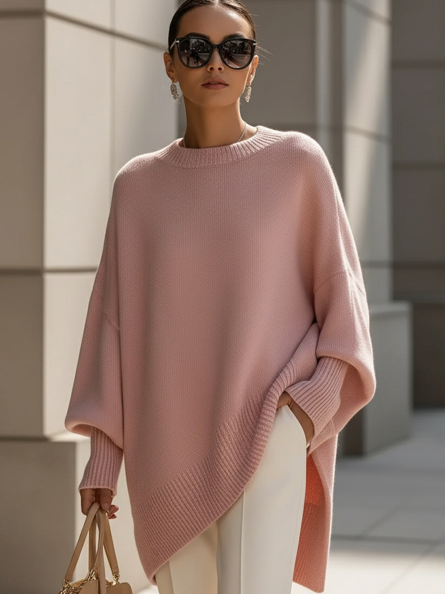 Isolde | Maglione oversize in maglia drappeggiata