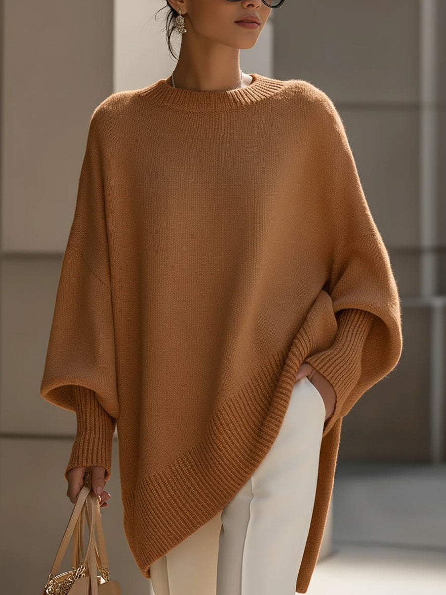 Isolde | Maglione oversize in maglia drappeggiata