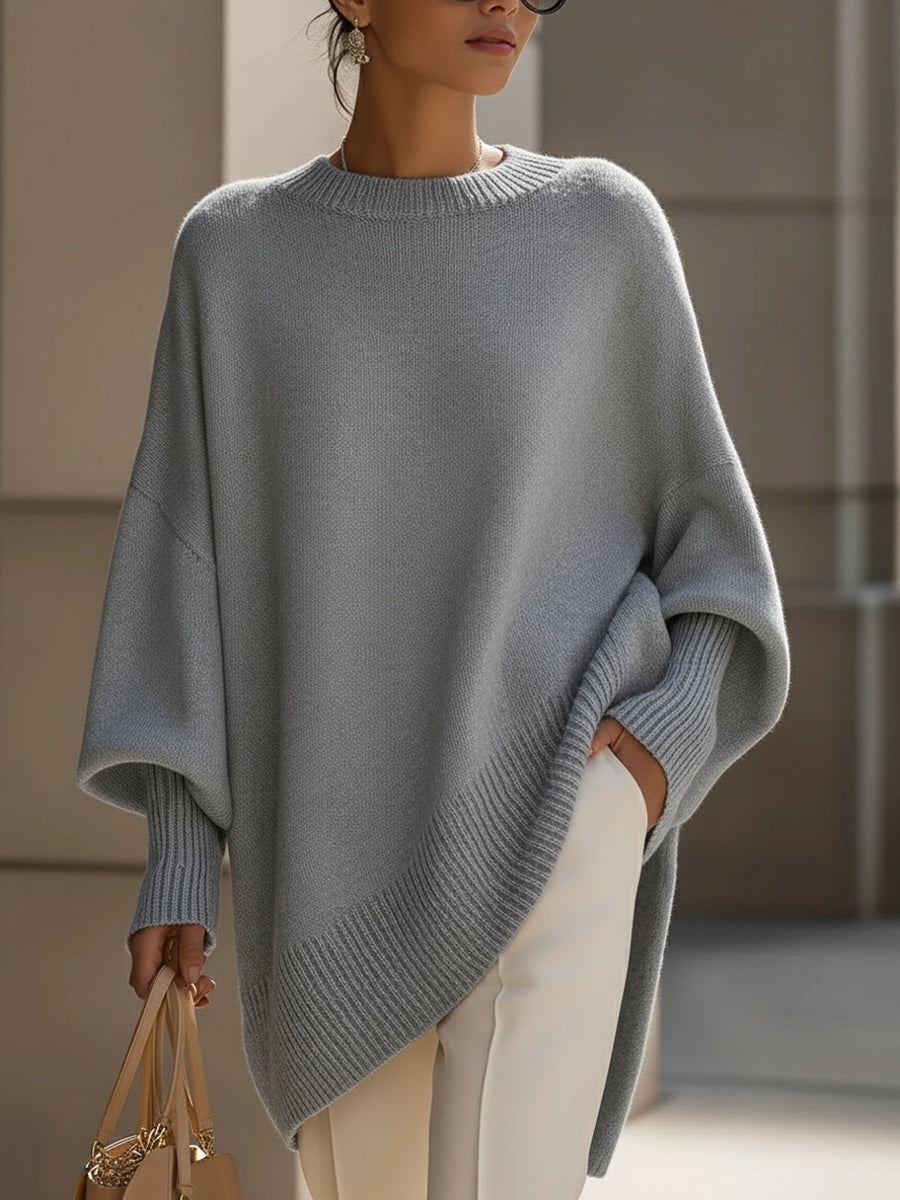 Isolde | Maglione oversize in maglia drappeggiata