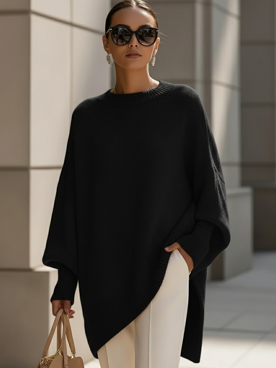Isolde | Maglione oversize in maglia drappeggiata