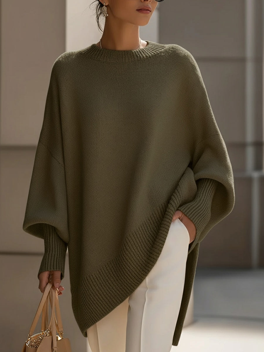 Isolde | Maglione oversize in maglia drappeggiata