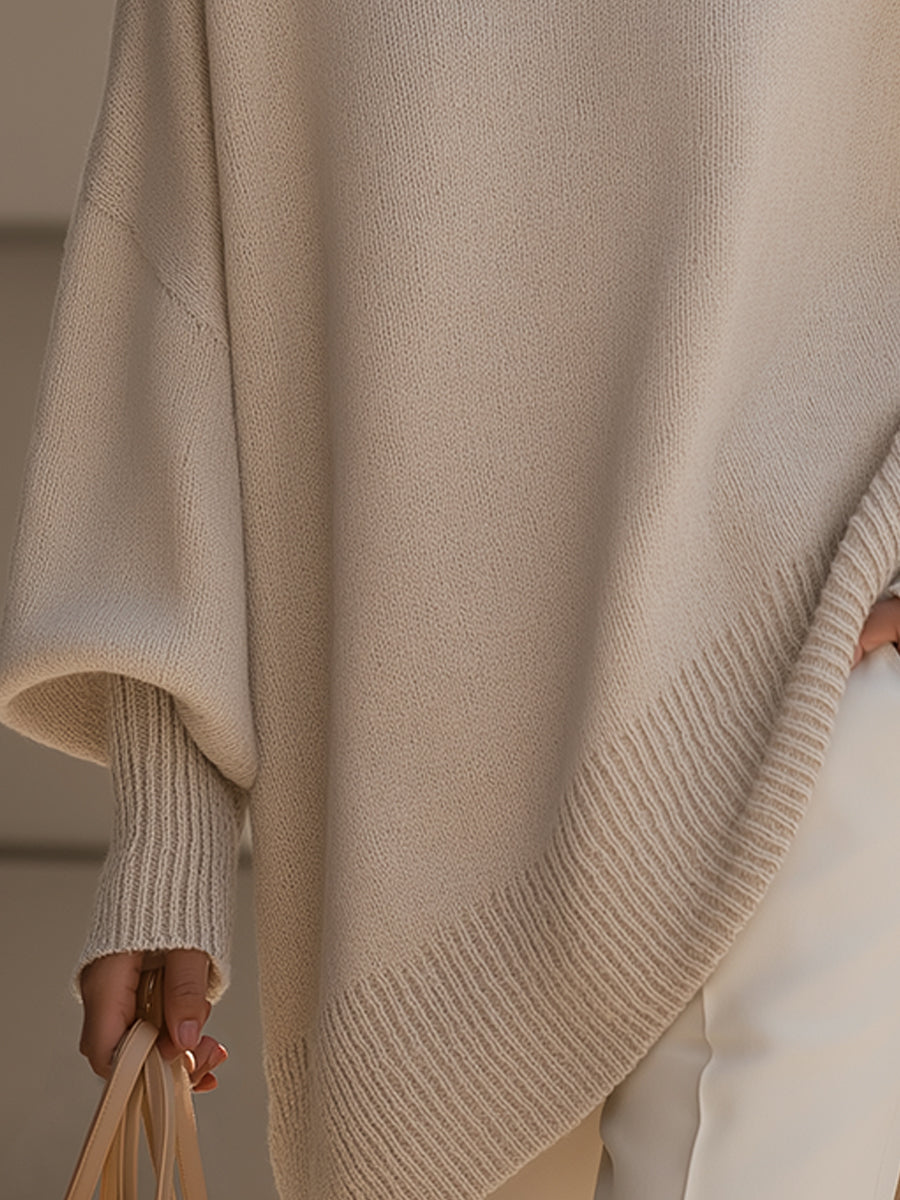Isolde | Maglione oversize in maglia drappeggiata