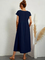 Vestito Midi Bianco Traspirante