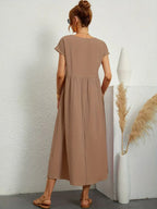 Vestito Midi Bianco Traspirante