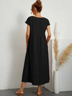 Vestito Midi Bianco Traspirante