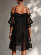 Aurore | Vestito Lungo in Chiffon con Scollo a V