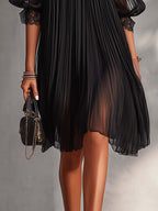 Aurore | Vestito Lungo in Chiffon con Scollo a V
