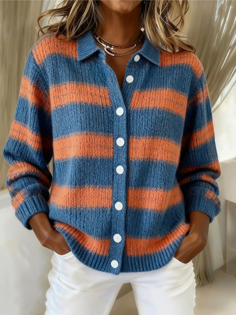 Livia | Cardigan in Maglia a Righe