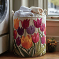 LILY | CESTA PORTABIANCHERIA GIOIA DI TULIPANI